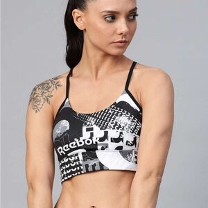 Reebok Monochrome Graphic Sports Bra